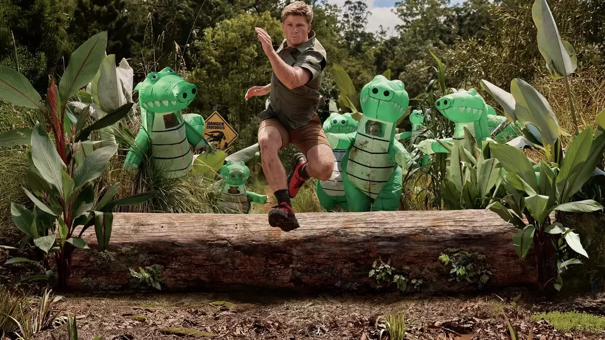 Robert Irwin's Wild Encounter: Outrunning Inflatable Crocodiles for Columbia Sportswear