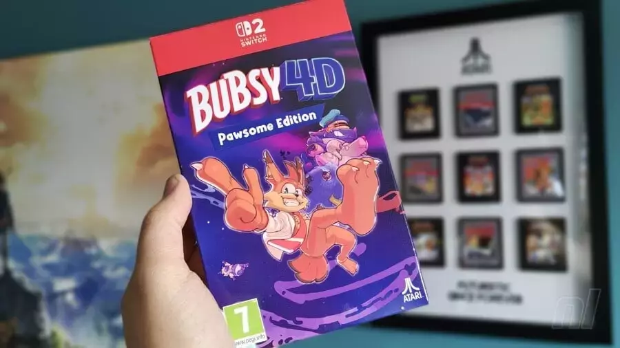 Unboxing the 'Pawsome Edition' of Bubsy 4D on Switch 2
