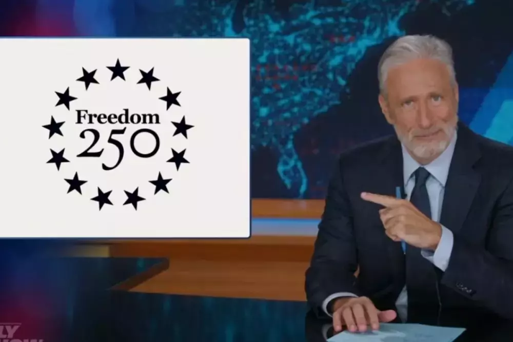 Jon Stewart Mocks Trump's Failing Freedom 250 Concert