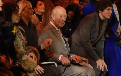 King Charles III Attends Tolu Coker's London Fashion Week Show