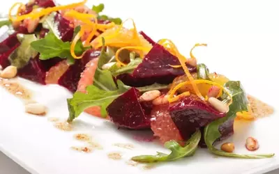 Beet and Citrus Salad with Pine Nut Vinaigrette