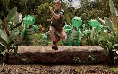 Robert Irwin's Wild Encounter: Outrunning Inflatable Crocodiles for Columbia Sportswear