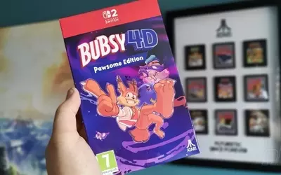 Unboxing the 'Pawsome Edition' of Bubsy 4D on Switch 2