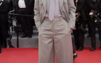 Renate Reinsve Borrows Stellan Skarsgård's Suit, Sparking a New Cannes Trend