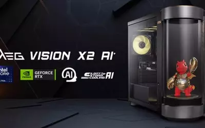 MSI Unveils the MEG Vision X2 AI⁺: A Desktop PC Featuring an AI Companion and Cylindrical Display