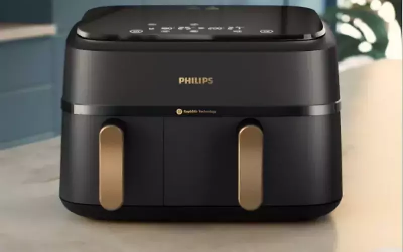 Philips Presenta la Rivoluzionaria Friggitrice ad Aria Serie 3000 con Doppio Cestello