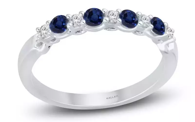 Inspired by Carolyn Bessette Kennedy: Timeless Sapphire and Diamond Eternity Bands