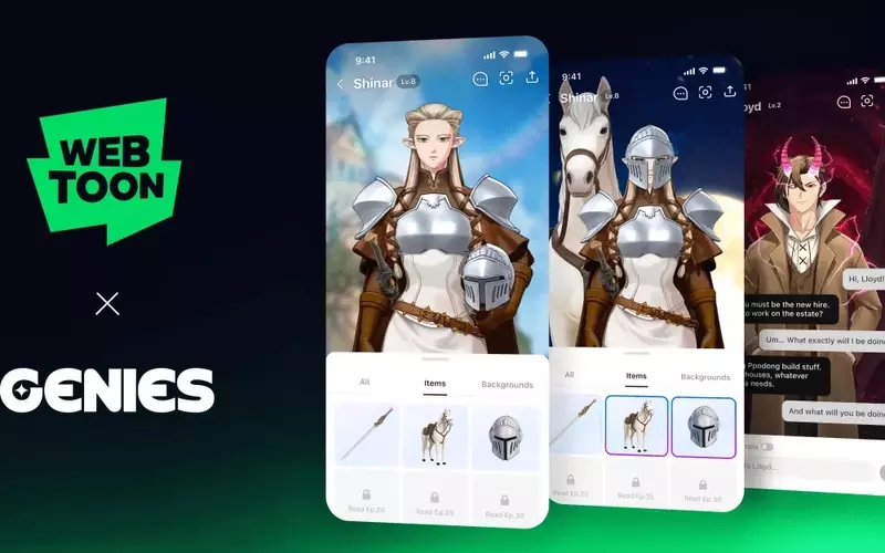 Webtoon and Genies Collaborate to Introduce AI Character Chat