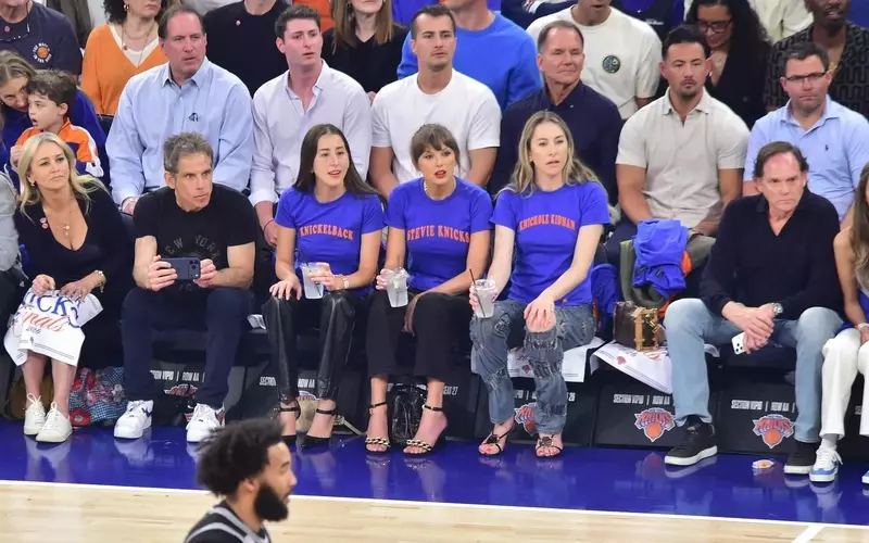 Taylor Swift's 'Stevie Knicks' Shirt Steals the Show at NBA Finals