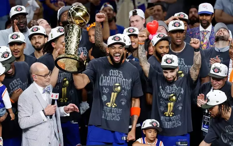 Knicks Celebrate NBA Championship on 'The Tonight Show'
