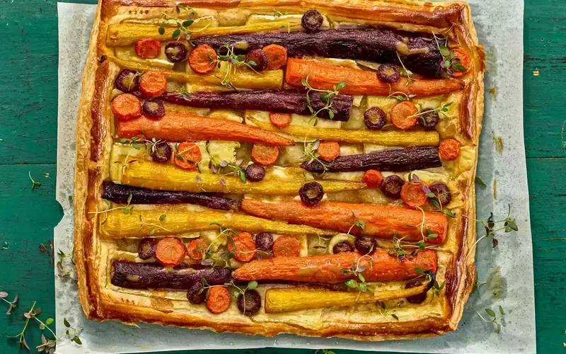 Effortless Elegance: Crafting a Savory Carrot and Brie Tart