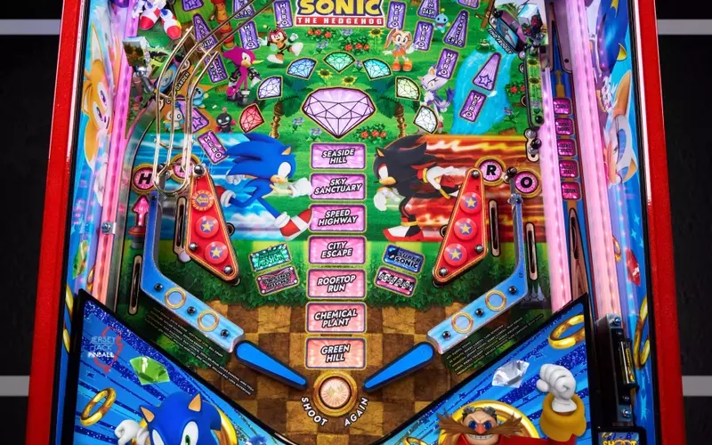 Sonic the Hedgehog Leaps into Pinball with New Jersey Jack Machine