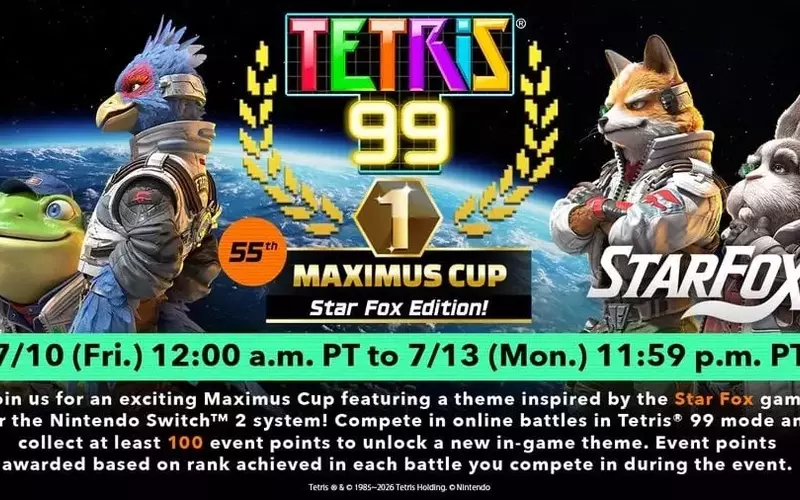 Star Fox Soars into Tetris 99 with New Crossover Event