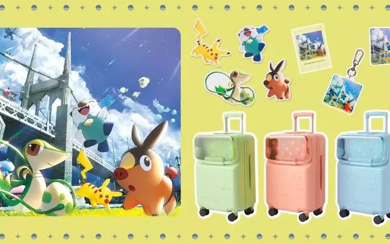 Pokémon’s 30th Anniversary Celebrated with Adorable Plushie-Displaying Luggage