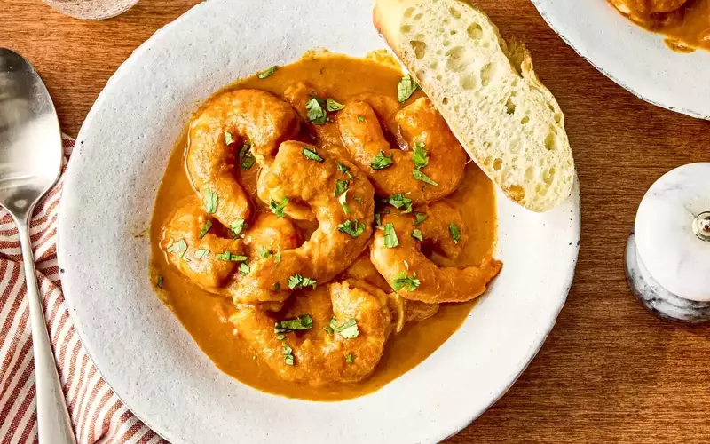 Elevated Shrimp and Chorizo Skillet with Velvety Sauce