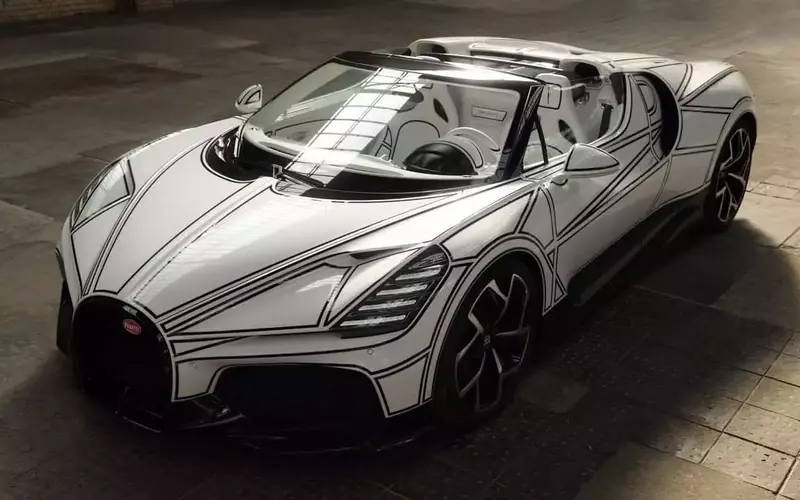 Bugatti W16 Mistral Blanc Éternel: A Unique Porcelain Masterpiece