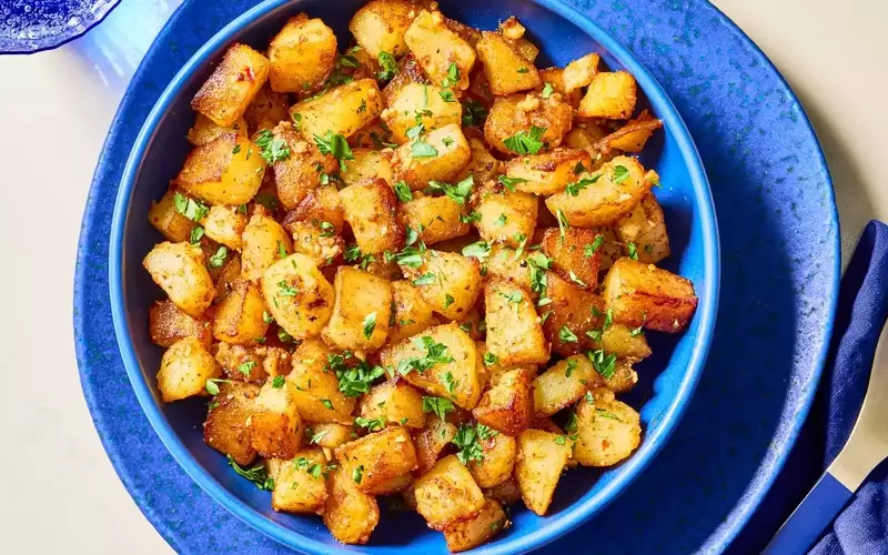 Egyptian Warm Potato Salad with Aromatic Dressing