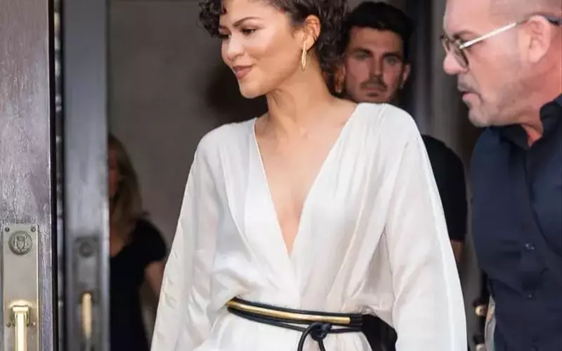 Zendaya's 'Odyssey' Press Tour Kicks Off with Grecian Glamour in NYC