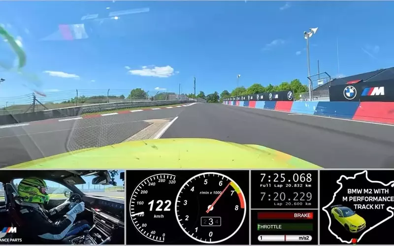 BMW M2 Sets New Nürburgring Lap Record with M Performance Track Kit