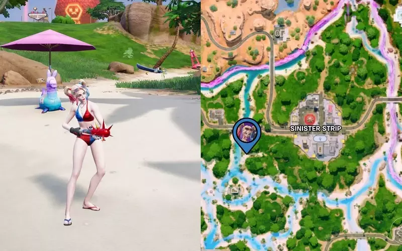 Discovering Harley Quinn in Fortnite Chapter 7 Season 3